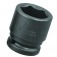 Soquete sextavado de impacto 34 mm com encaixe de 3/4