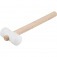 Martelo de borracha 40 mm branco 