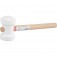Martelo de borracha 60 mm branco