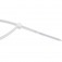 Abraçadeira de nylon branca 3,6 x 200 mm com 100 peças Abraçadeira de nylon branca 3,6 x 200 mm com 100 peças