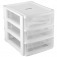 Organizador pl�stico com 3 gavetas - OPV 0271
