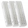 Kit 3 Luminárias de emergência 30 Leds branca  110V/220V Kit 3 Luminárias de emergência 30 Leds branca  110V/220V