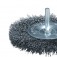 Escova de ao circular fio ondulado com haste 6 x 100 mm 