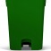 Cesto coletor de lixo com pedal 100 litros com rodas - CP11VD