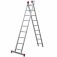 Escada de alumnio extensvel  2,68 x 4,30 m 2 x 9 degraus - ESC0618