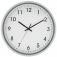 Relgio de parede 30 cm com borda prata - YR12PA
