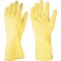 Luva de ltex antiderrapante com forro amarela