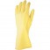 Luva de ltex antiderrapante com forro amarela