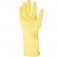 Luva de ltex antiderrapante com forro amarela