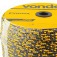 Corda multifilamento tran�ada 10 mm x 190 m preta e amarela