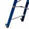 Escada plataforma fibra de vidro 2 degraus 0,9 m com rodas e corrimão - PAF090 Escada plataforma fibra de vidro 2 degraus 0,9 m com rodas e corrimão - PAF090