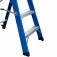 Escada plataforma fibra de vidro 2 degraus 0,9 m com rodas e corrimão - PAF090 Escada plataforma fibra de vidro 2 degraus 0,9 m com rodas e corrimão - PAF090