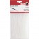 Abraçadeira de nylon branca 3,6 x 140 mm com 100 peças  Abraçadeira de nylon branca 3,6 x 140 mm com 100 peças