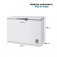 Freezer e Refrigerador Horizontal 308L branco - FHZ-01-W320  220V
