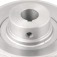 Polia de alum�nio 2 canais perfil A 100 mm com furo de 3/4