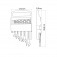 Jogo de chave combinada com catraca 8 a 17 mm  5 peças Jogo de chave combinada com catraca 8 a 17 mm  5 peças