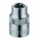 Soquete hexalobular encaixe 3/8