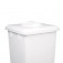 Cesto coletor de lixo 100L tampa flip top sem adesivo - CD12BR