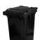 Cesto de lixo gari 120L sem adesivo com rodas de 200mm - C120PR