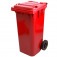 Cesto de lixo gari 120L sem adesivo com rodas de 200mm - C120VM