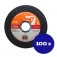 Kit 100 Discos de de corte fino para metal e inox 4.1/2