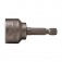 Soquete magn�tico sextavado 17 x 50 mm encaixe de 1/4