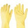 Luva de ltex antiderrapante com forro amarela