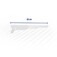 Suporte para prateleira branco 20 cm - 3295200021