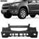 Para-choque S10 2012 a 2016 dianteiro preto liso - 1689