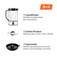 Multiprocessador de alimentos 1.000W 3 em 1 Turbo Chef - MPN-02-BE  110V