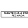 Placa sinalizadora em poliestireno Mantenha a Porta Fechada - 200AW