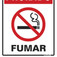Placa sinalizadora em poliestireno Proibido Fumar - 220AB
