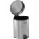 Lixeira inox 5L com pedal balde e escova sanit�ria