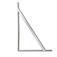 Cantoneira tipo m�o francesa 20 x 25 cm branco - BFH1529
