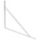 Cantoneira tipo m�o francesa 25 cm branco