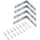 Cantoneira para cortina 5 x 5 cm zincada com 4 pe�as