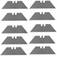 L�mina para estilete trapezoidal 19 mm 10 pe�as - BOM-5920