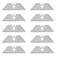 L�mina para estilete trapezoidal com 10 pe�as