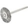 Escova de a�o inox circular ondulada 20 mm para micro ret�fica