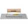 Desempenadeira em a�o dentada  255 x 120 mm