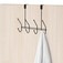 Cabide Eclipse de porta com 4 ganchos Black - 2560