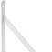 Cantoneira met�lica tipo m�o francesa 20 cm branca