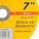 Disco de desbaste para metal 180 x 6,4 x 22,23 mm - VDA-60 