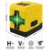 N�vel a laser verde a pilha 2 linhas alcance de 5 m com suporte - BOM-6209