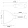 Esp�tula r�gida 10 cm em a�o com cabo de madeira - 77394105