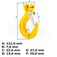 Gancho cl�vis 6 mm 1,12 tf com trava grau 8