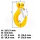 Gancho cl�vis 7 a 8 mm 2,0 tf com trava grau 8