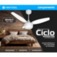 Ventilador de teto 3 p�s Inverter com controle bivolt - Ciclo Inverter  110V/220V