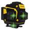 N�vel a laser verde a bateria 12 linhas alcance 25 m com kit de acess�rios - BOM-6212