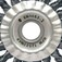 Escova de a�o circular ondulada 152,4 x 19 mm com furo
